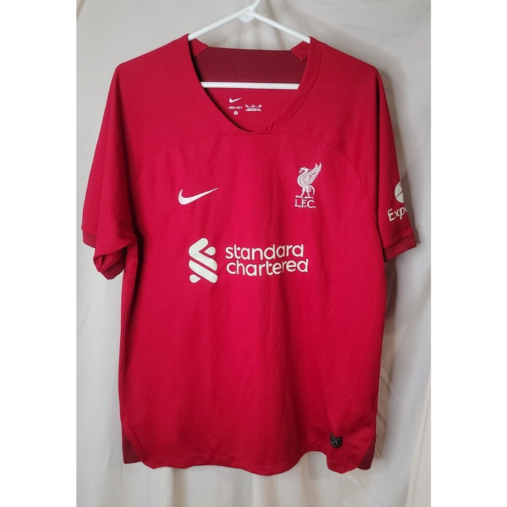Nike Liverpool FC Soccer Jersey Men’s XL Red Dri-FIT EPL Premier League Shirt